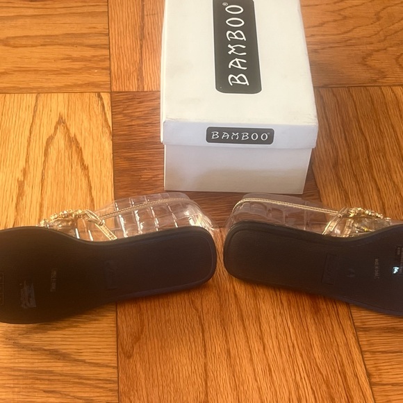 🔥🔥Brand New Rhinestone T-Strap Slide Sandals Slingback Open Toe Sandals 🔥🔥 - Picture 3 of 7